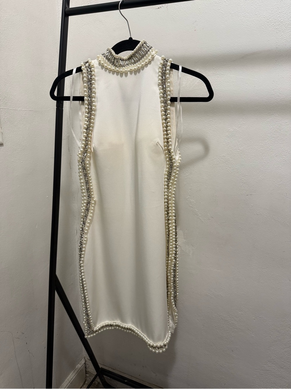 Mac Duggal Ivory Pearl Dress